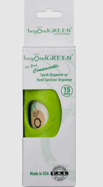 beyondGREEN Dog Bag Holder with Hand Sanitizer Dispenser